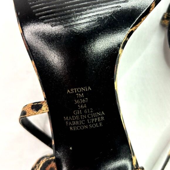Metaphor Astonia Animal Print Fabric Hair Womens Heels Pumps Tiger Open Toe - Picture 11 of 12